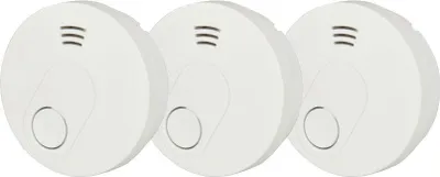 Produktbild von Rauchwarnmelder 3er Pack bis zu 10 Jahre Batterielaufzeit, VDS-