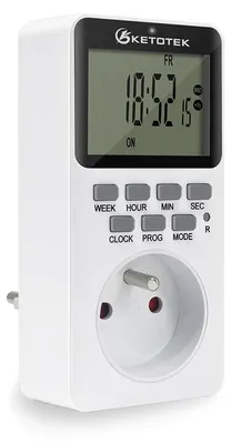 Digitale Zeitschaltuhr, programmierbar, 20 Ein/Aus, 16 A, 3600 W