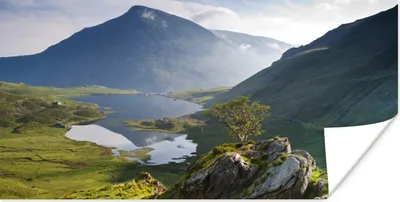 Produktbild von MuchoWow® Poster Landschaft in Wales 40x20 cm - Poster für die Wand - Poster Schlafzimmer