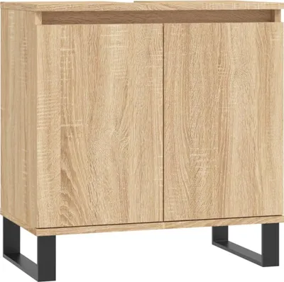 Zdjęcie produktu dla vidaXL Szafka łazienkowa dąb sonoma 58x33x60 cm Materiał drewnopochodny