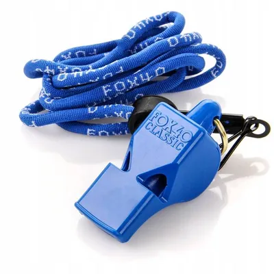 Immagine prodotto di Fischietto di sicurezza Fox 40 con cinturino - Blu - Accessori sportivi