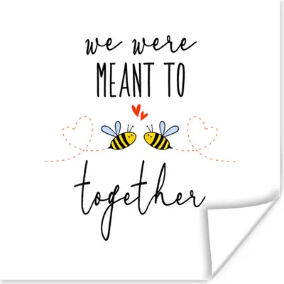 Produktbild von MuchoWow® Poster Liebe - Geschenk zum Valentinstag - Zitat 50x50 cm - Wohnzimmerdekoration