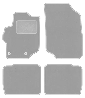 Imagen del producto de Alfombrillas de moqueta para Peugeot 301 desde 2012 (sedán) – juego de 4 piezas, grises, a medida – Wielganizator OSLO
