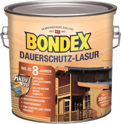 Produktbild von Bondex Dauerschutz Lasur 2,5 L ebenholz