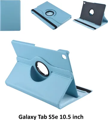 Produktbild von Buchhülle Tablet Samsung Galaxy Tab S5e 10.5 Zoll Drehbar blau für Galaxy Tab S5e 10.5 Zoll 2 Betrachtungspositionen