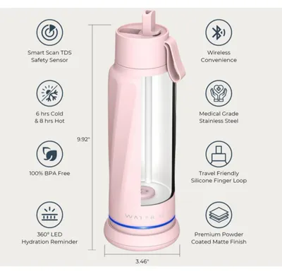 Produktbild von WaterH VITA Smart Trinkflasche Rosa