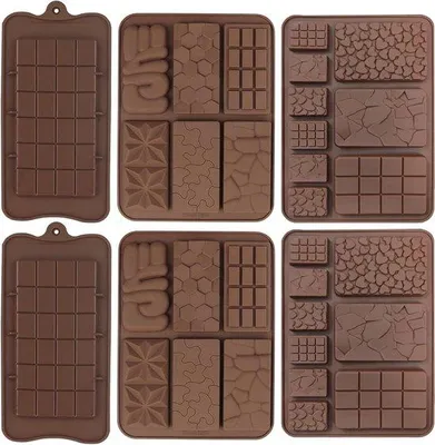 Produktbild von Silikonische Vormen für Chocolade mit Quadraten für Haushalts- und Backzubehör - Selbstbauchbarer Chocoladesatz