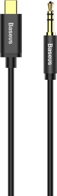 Produktbild von Baseus Yiven kabel audio USB-C do mini jack 3,5 mm, 1,2 m (czarny)