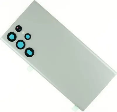 Produktbild von Gehäuse Rückseite für Samsung Galaxy S22 Ultra Backcover Akkudeckel hinten Kameraglas Abdeckung, Weiß