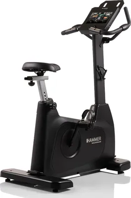 Produktbild von HAMMER Ergometer UB 8000 ´25 – leiser Heimtrainer für Zuhause, Apps vorinstalliert Kinomap & Zwift, Touch-Display, 14 kg Schwungmasse, bis 150 kg