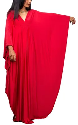 Image de Kaftan bohème, nuisette longue ample, robe de plage oversize