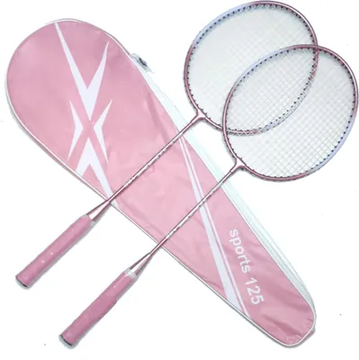 Image de Raquette de Badminton Professionelles leichter Metalllacquet für Schüler Fitnesstraining Göttin Pink