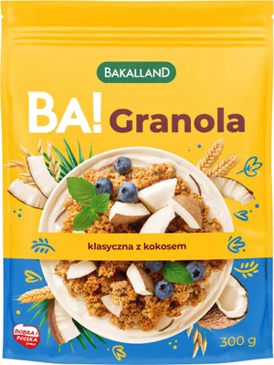 Obrázok produktu pre Bakalland Ba! Granola Classic s kokosom 300 G