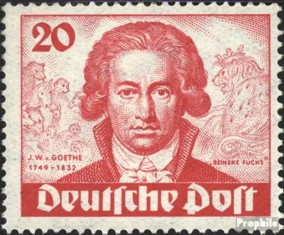 Produktbild von Briefmarken Berlin (West) 1949 Mi 62 gestempelt Goethe