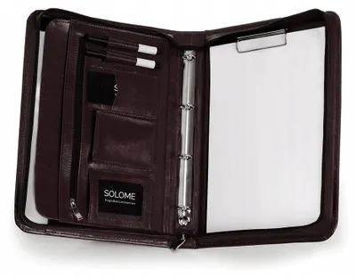 Produktbild von SOLOME Aktentasche LW01A4A Dokumentenmappe Leder Braun