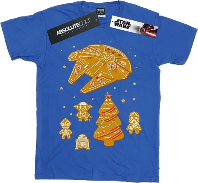 Produktbild von Star Wars - "Gingerbread Rebels" T-Shirt für Herren BI46674 (XXL) (Königsblau)