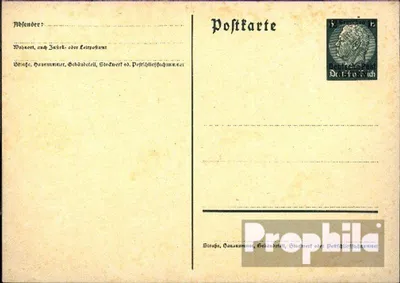 Produktbild von Belege Ganzsachen Generalgouvernement 1939 P1I Amtliche Postkarte un Hindenb. m. Aufdruck
