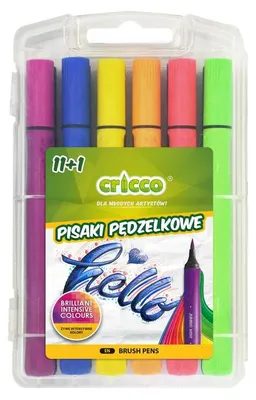 Obrázok produktu pre Štetcové perá CRICCO 11+1 farieb