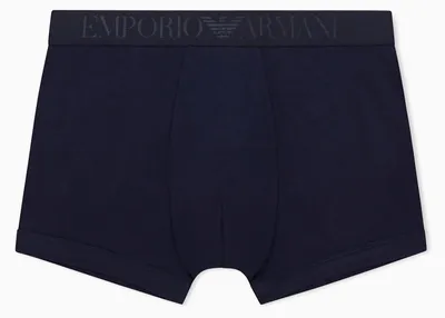 Obrázek produktu pro Emporio Armani, pánské základní boxerky s elastickou tkaninou, modré, velikost M
