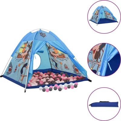 Image de Tente de jeu pour enfants avec 250 balles Bleu 120x120x90 cm