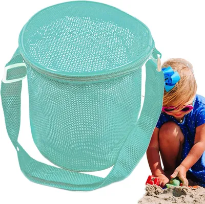 Produktbild von Strandspielzeugtasche aus Netzgewebe | Leichte Reisetasche aus Netzgewebe mit verstellbarem Schultergurt für Schwimmen und Freizeit