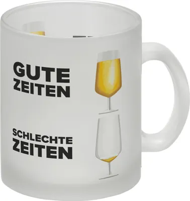 Produktbild von Gute Zeiten - Schlechte Zeiten Bier Glas Tasse