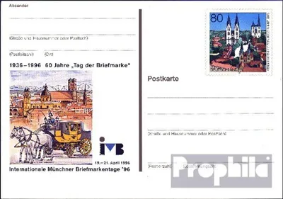 Produktbild von Belege Ganzsachen BRD (BR.Deutschland) 1996 PSo41 Amtliche Sonderpostkarte gefälligkeitsgestempelt  Briefmarkentage