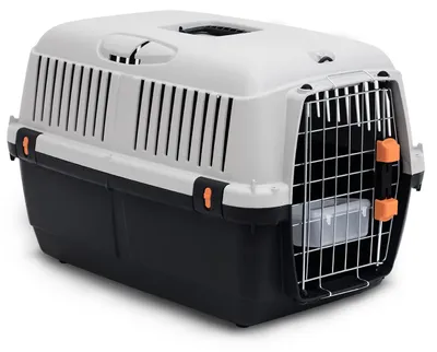 Imagen del producto de Caja de transporte MP Bergamo para perros de raza Bracco, conforme a las normas IATA, tamaño 2