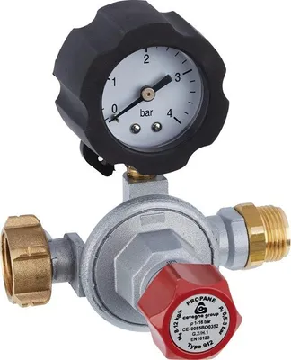 Produktbild von Druckminderer für Gasbrenner, 8 kg/h, Anschluss M20 x 150 Eingangsdrehgewinde