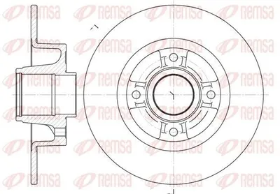 Produktbild von 2x REMSA Bremsscheibe 6750.00 hinten für RENAULT TWINGO II (CN0_) 240mm 80 8mm