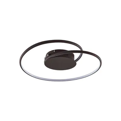 Produktbild von Lindby LED-Deckenlampe Joline, Ø 45 cm, rostbraun, Metall