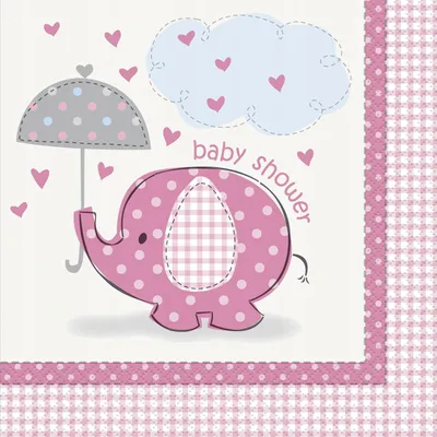 Productafbeelding van Baby Shower Girl - Servetten (16 stuks)