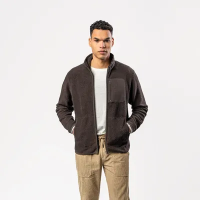 Produktbild von Herren-Fleece-Jacke „Senna“ in Walnut von Living Crafts
