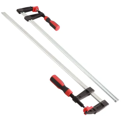 Image de Lot de 2 serre-joints en F 80 x 600 mm – Serre-joints robustes pour le travail du bois et le bricolage