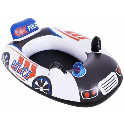 Produktbild von Aufblasbares Schwimmbötchen „Polizei“ 86 × 60,5 cm – Kinderboot mit Polizei-Design 35281