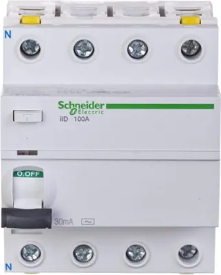 Image de 4P 100A 0,03A Interrupteur différentiel type AC iID A9Z11491