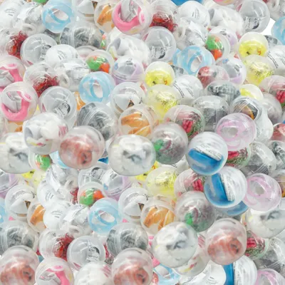 Produktbild von K11 gefüllte Kapseln Spielzeug Kapseln | geeignet für Kapselautomaten oder als Mitgebsel für Kindergeburtstage | Standard-Mix 100 Stück