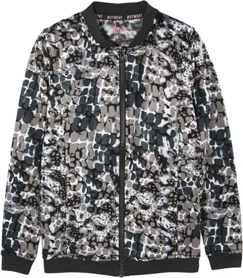 Produktbild von Crivit Mädchen Funktionsjacke Kinderjacke Übergangsjacke Alloverprint 146/152