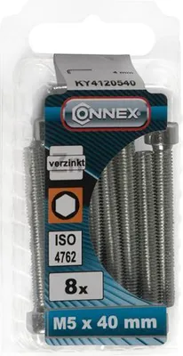 Produktbild von Connex Innensechskantschraube CY M5x40 8 Stück VZ - KY4120540