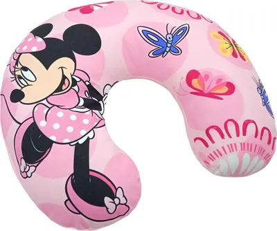 Immagine prodotto di Cuscino da viaggio rosa - Minnie Mouse e farfalle