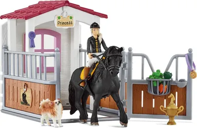 Zdjęcie produktu dla Schleich 42437 Schleich Horse Club 42437 Pferdebox m. Tori & Princess