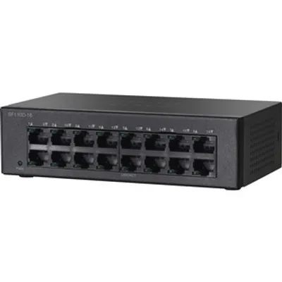 Produktbild von Cisco SF110D-16, Unmanaged, L2, Fast Ethernet (10/100), Vollduplex