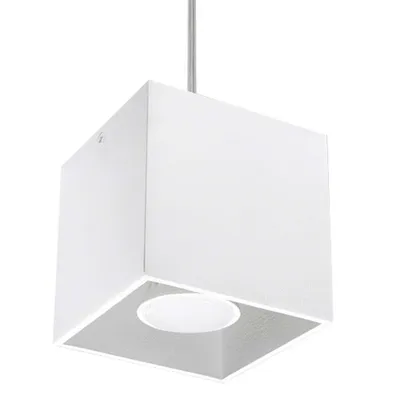 Image de Lampe suspendue QUAD 1 blanc 1xGU10 10W aluminium 110x10x10cm Sollux Lighting