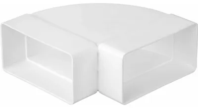 Obrázek produktu pro Ploché potrubí 90° ohyb horizontální systém 110x55mm airRoxy 7747