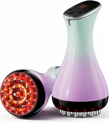 Produktbild von 4-in-1 Lymphdrainage Massagegerät, Anti-Cellulite Massager, 30 Stufen, Wärme, Rotlicht, Vibration & Mikrostrom, 3000mAh