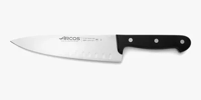 Immagine prodotto di Coltello da chef con lama Granton, serie UNIVERSAL, Arcos, nero, (L) 314 mm