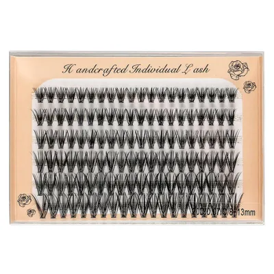 Image de Simulation de touffes de cils, fabriquées à la main, souples, légères, denses, extension de cils à réaliser soi-même pour le maquillage