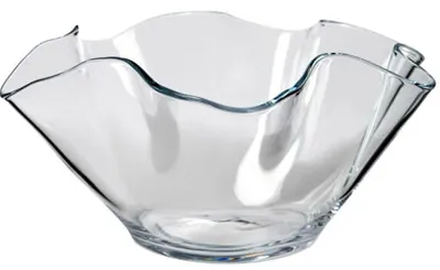 Produktbild von WAVE glass bowl - klar - 34x34x17cm - Glas