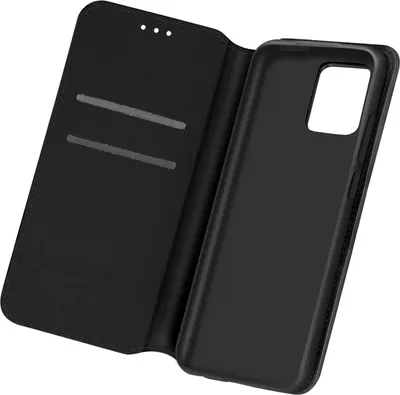 Produktbild von Avizar, Kunstleder Cover Classic Edition für Samsung Galaxy A02s, Schwarz