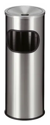 Ascher-Papierkorb aus Edelstahl Ø 24cm Edelstahl   VB 925000